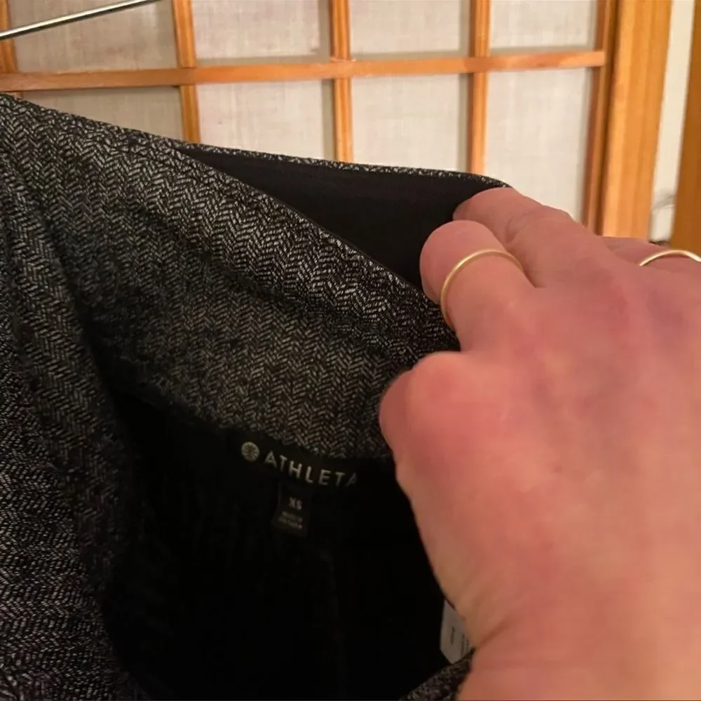 Athleta Herringbone Mercer Tights Leggings Gray S - Picture 5 of 9